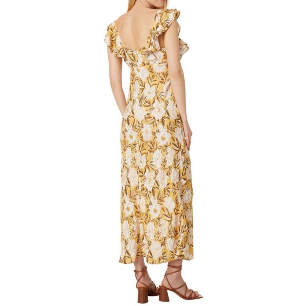 NEW Madewell Angelina Slip Dress Chamomile Tea Yellow Floral Print Womens 12 NWT - Picture 4 of 15